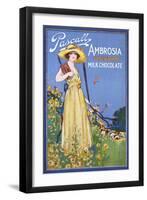 Advert, Devonshire Choc-null-Framed Art Print