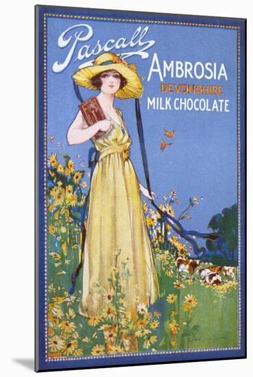 Advert, Devonshire Choc-null-Mounted Art Print