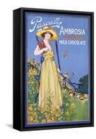 Advert, Devonshire Choc-null-Framed Stretched Canvas