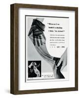 Advert for Aristoc Stockings 1936-null-Framed Art Print