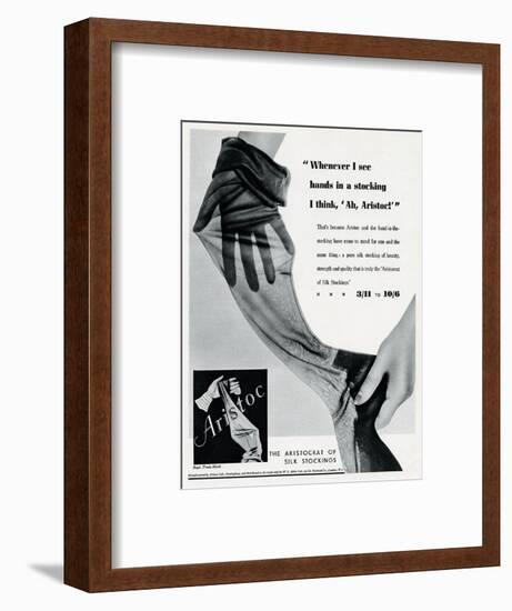 Advert for Aristoc Stockings 1936-null-Framed Art Print