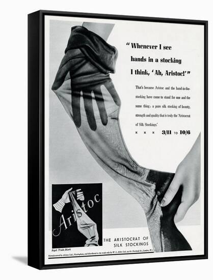 Advert for Aristoc Stockings 1936-null-Framed Stretched Canvas