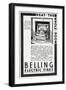 Advert for Belling Eletctric Fires-null-Framed Art Print