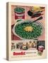 Advert for Benedict Processed Peas, 1951-null-Stretched Canvas