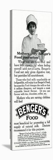 Advert for Benger Food for Mother's and Babies 1916-null-Stretched Canvas