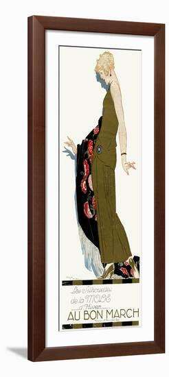 Advert for Bon Marche 1920S-René Vincent-Framed Art Print