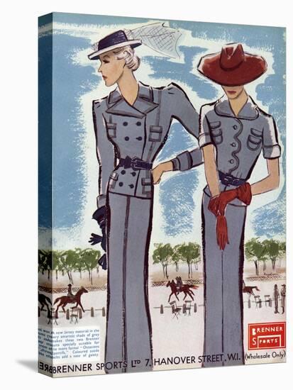 Advert for Brenner Sports - Women's Clothing 1936-null-Stretched Canvas