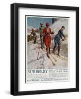 Advert for Burberry Winter Sports Wear 1928-null-Framed Photographic Print