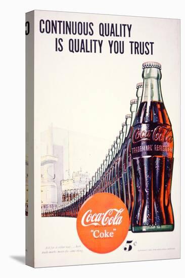 Advert for Coco-Cola, 1947-null-Stretched Canvas