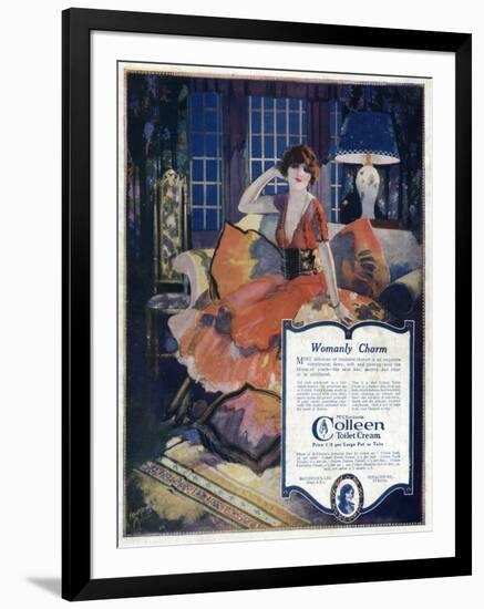 Advert for Colleen Cream-null-Framed Art Print