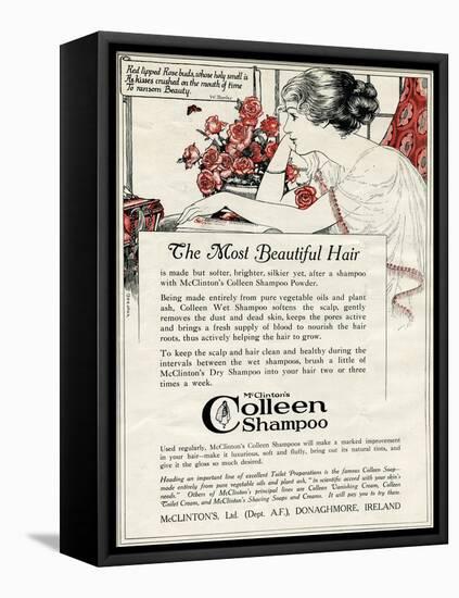 Advert for Colleen Shampoo 1918-null-Framed Stretched Canvas