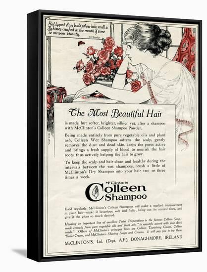 Advert for Colleen Shampoo 1918-null-Framed Stretched Canvas