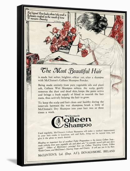 Advert for Colleen Shampoo 1918-null-Framed Stretched Canvas