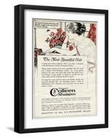 Advert for Colleen Shampoo 1918-null-Framed Art Print
