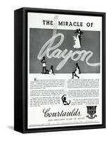 Advert for Courtaulds Rayons 1936-null-Framed Stretched Canvas