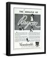 Advert for Courtaulds Rayons 1936-null-Framed Art Print