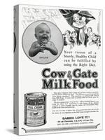 Advert for Cow and Gate Formula Milk Food 1928-null-Stretched Canvas