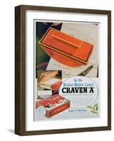 Advert for Craven 'A' Cigarettes, 1936-null-Framed Giclee Print