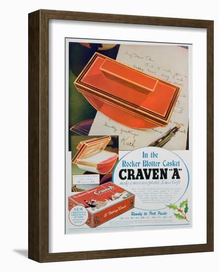 Advert for Craven 'A' Cigarettes, 1936-null-Framed Giclee Print