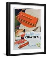 Advert for Craven 'A' Cigarettes, 1936-null-Framed Giclee Print