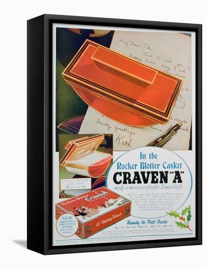 Advert for Craven 'A' Cigarettes, 1936-null-Framed Stretched Canvas