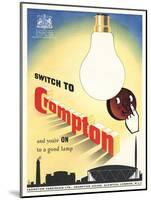 Advert for 'Crompton' Lightbulbs-null-Mounted Giclee Print