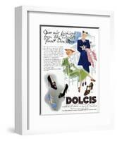 Advert for Dolcis Shoes 1946-null-Framed Art Print