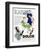 Advert for Dolcis Shoes 1946-null-Framed Art Print