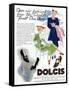 Advert for Dolcis Shoes 1946-null-Framed Stretched Canvas