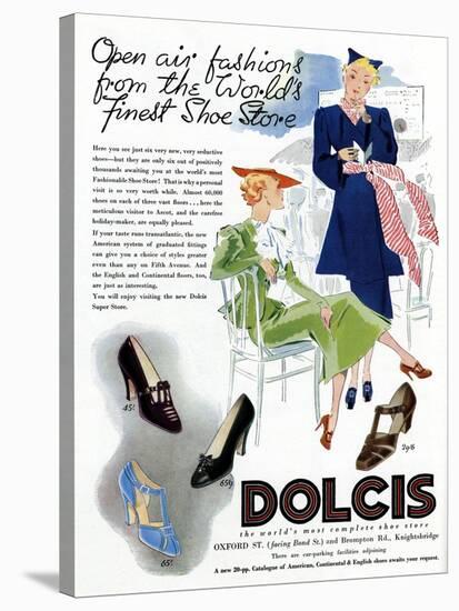 Advert for Dolcis Shoes 1946-null-Stretched Canvas