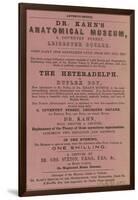 Advert for Dr Kahn's Anatomical Museum-null-Framed Giclee Print