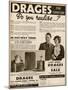 Advert for Drages Bedroom Furniture 1937-null-Mounted Art Print