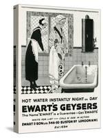 Advert for Ewart's Geysers 1926-null-Stretched Canvas