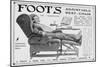 Advert for Foot's 'Burlington' Adjustable Rest-Chair, 1916-null-Mounted Giclee Print