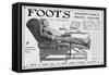 Advert for Foot's 'Burlington' Adjustable Rest-Chair, 1916-null-Framed Stretched Canvas