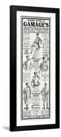 Advert for Gamages Officers Outfits 1915-null-Framed Art Print