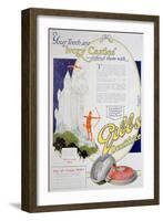 Advert for Gibbs Solid Dentifrice, 1922-null-Framed Giclee Print