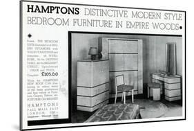 Advert for Hamptons Bedroom Suite 1935-null-Mounted Art Print