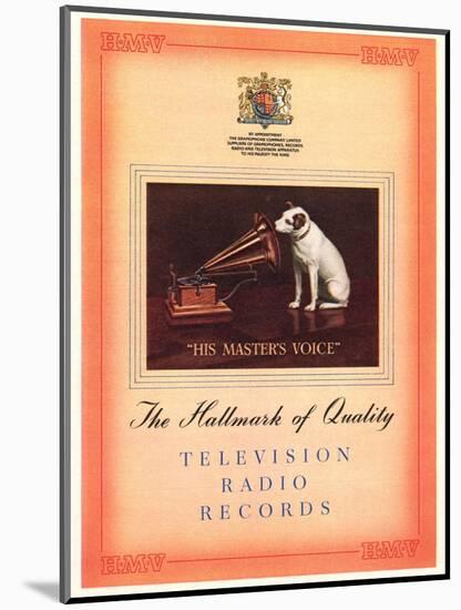 Advert for 'His Master's Voice', Illustration from the 'South Bank Exhibition' Catalogue-English-Mounted Giclee Print