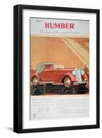 Advert for Humber Motor Cars, 1935-null-Framed Giclee Print