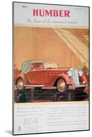 Advert for Humber Motor Cars, 1935-null-Mounted Giclee Print