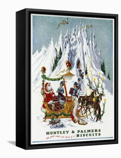 Advert for Huntley and Palmers Biscuits-Pauline Baynes-Framed Stretched Canvas