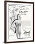 Advert for J. Roussel Lingerie with Elastic Lace Belt 1936-null-Framed Art Print