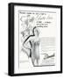 Advert for J. Roussel Lingerie with Elastic Lace Belt 1936-null-Framed Art Print