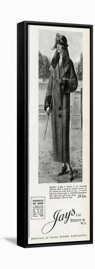 Advert for Jay's Womens Coats 1923-null-Framed Stretched Canvas