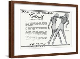 Advert for Kestos Lingerie 1935-null-Framed Art Print