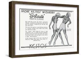 Advert for Kestos Lingerie 1935-null-Framed Art Print