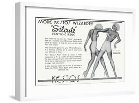 Advert for Kestos Lingerie 1935-null-Framed Art Print