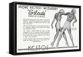 Advert for Kestos Lingerie 1935-null-Framed Stretched Canvas