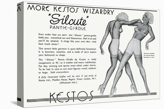 Advert for Kestos Lingerie 1935-null-Stretched Canvas